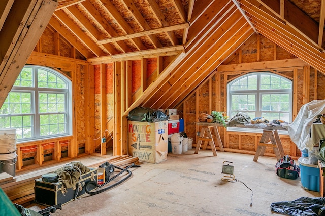 17 Easy St, Standish, ME 04084 - unfinished attic with healthy amount of natural light
