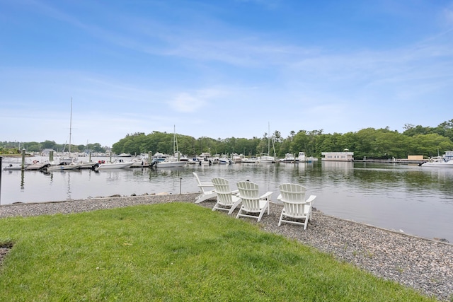47 Ocean Ave Unit 6, Kennebunkport, ME 04046 - dock area featuring a water view and a yard