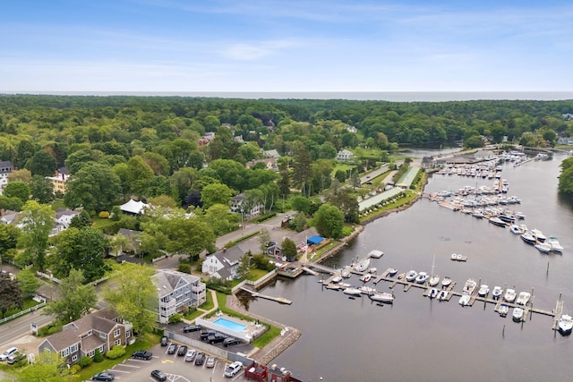 47 Ocean Ave Unit 6, Kennebunkport, ME 04046 - bird's eye view of a marina and a nearby body of water