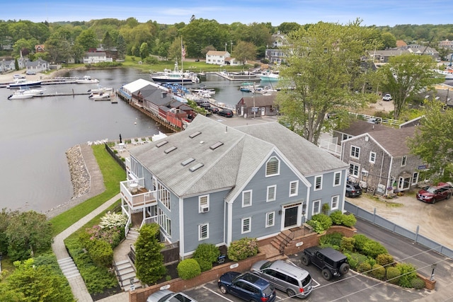 47 Ocean Ave Unit 6, Kennebunkport, ME 04046 - aerial view of a large body of water and a marina