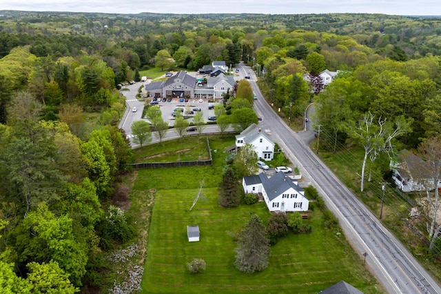 57 Bow St, Freeport, ME 04032 - aerial view of property's location with a forest