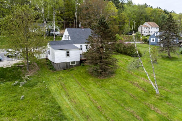 57 Bow St, Freeport, ME 04032 - view from above of property