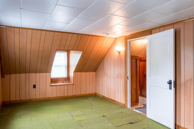 57 Bow St, Freeport, ME 04032 - bonus room with baseboards and wood walls