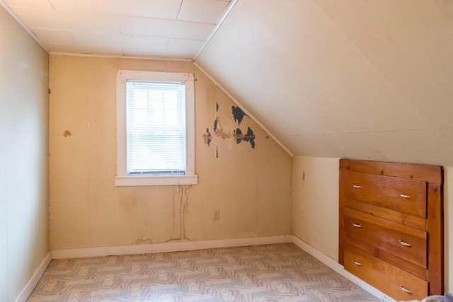 57 Bow St, Freeport, ME 04032 - additional living space with lofted ceiling and baseboards