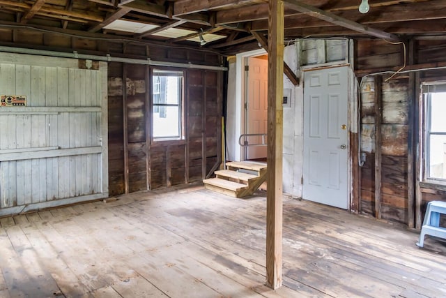 57 Bow St, Freeport, ME 04032 - garage with wooden walls