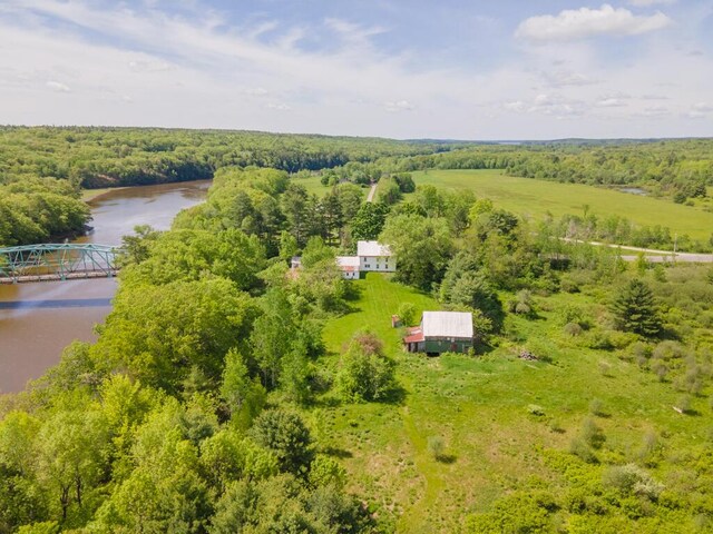 79 Patterson Rd, Dresden, ME 04342 - drone / aerial view of a nearby body of water and a forest