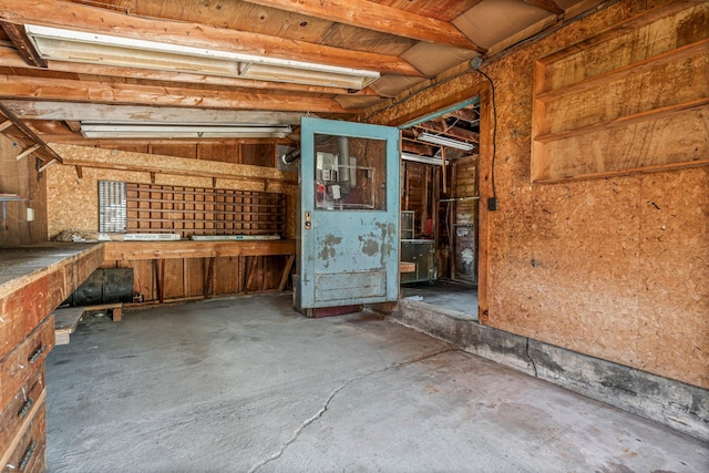27 Maple St, Limerick, ME 04048 - misc room featuring a workshop area and concrete floors