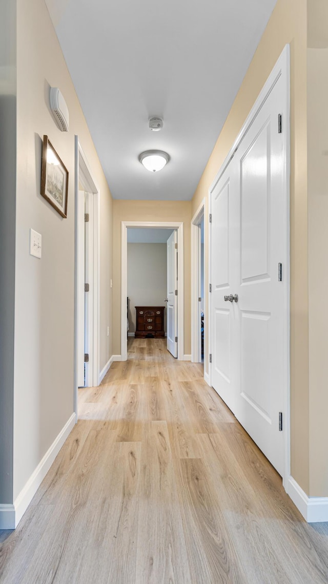 51 Stearns Farm Rd, Hampden, ME 04444 - hallway featuring light wood-style flooring and baseboards