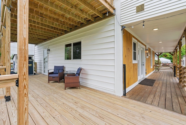 124 Dumont Ave, Lewiston, ME 04240 - view of wooden deck