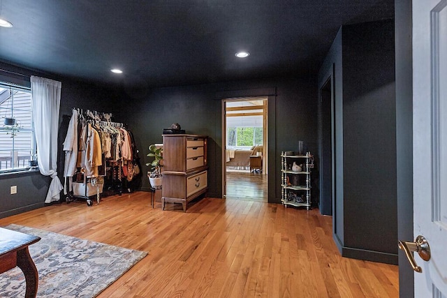 39 Lobo Ln, West Gardiner, ME 04345 - bedroom featuring wood finished floors, recessed lighting, and baseboards