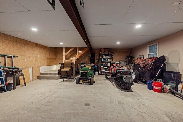 39 Lobo Ln, West Gardiner, ME 04345 - garage with recessed lighting