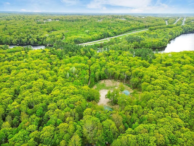 39 Lobo Ln, West Gardiner, ME 04345 - drone / aerial view of a nearby body of water and a forest