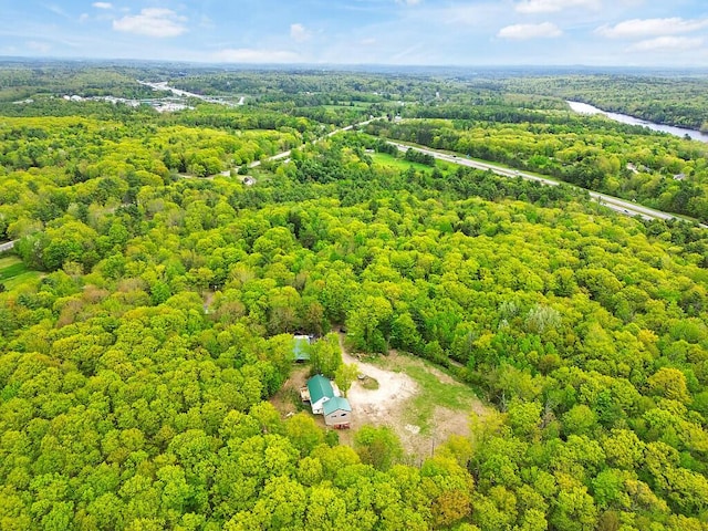 39 Lobo Ln, West Gardiner, ME 04345 - aerial view of a heavily wooded area