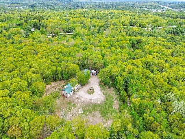 39 Lobo Ln, West Gardiner, ME 04345 - bird's eye view of a heavily wooded area