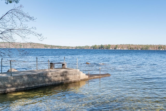 54 Papoose Island Rd, Raymond, ME 04071 - dock area featuring a water view