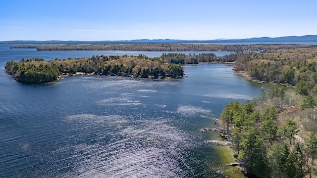 54 Papoose Island Rd, Raymond, ME 04071 - aerial view of a water and mountain view
