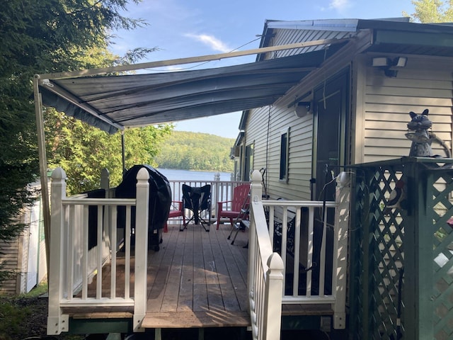 476 Springy Pond Rd, Otis, ME 04605 - view of deck
