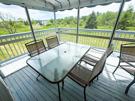 335 Western Ave, Hampden, ME 04444 - wooden deck featuring outdoor dining space