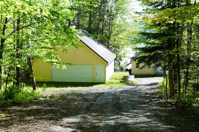 1809 Embden Pond Rd, Embden, ME 04958 - view of detached garage