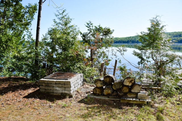 1809 Embden Pond Rd, Embden, ME 04958 - view of yard with a water view