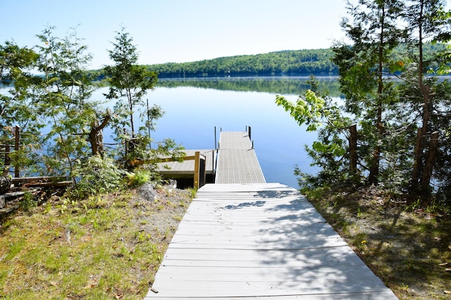 1809 Embden Pond Rd, Embden, ME 04958 - dock featuring a water view