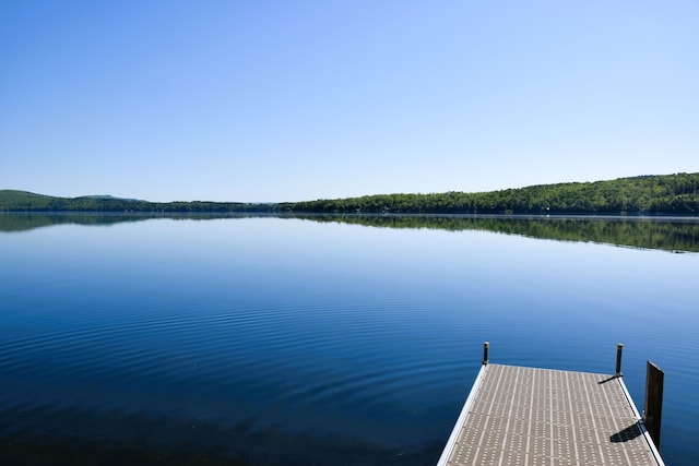1809 Embden Pond Rd, Embden, ME 04958 - dock area featuring a water view