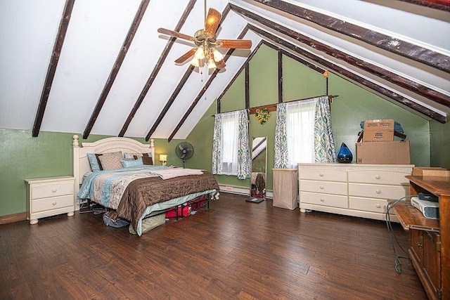 84 Little River Rd, Berwick, ME 03901 - bedroom with wood finished floors, ceiling fan, and baseboards
