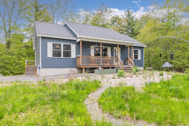 80 Hubbard Rd, Berwick, ME 03901 - view of front facade featuring a porch and a shingled roof