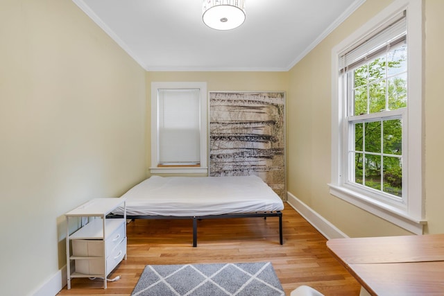 4 University Pl, Orono, ME 04473 - bedroom featuring wood finished floors, multiple windows, ornamental molding, and baseboards