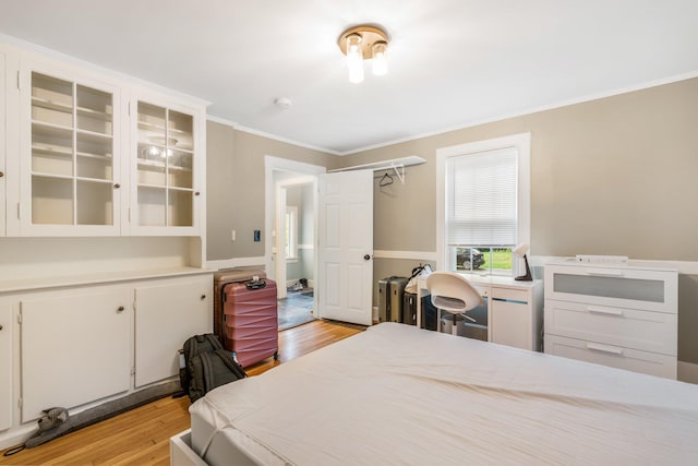 4 University Pl, Orono, ME 04473 - bedroom with light wood finished floors and ornamental molding