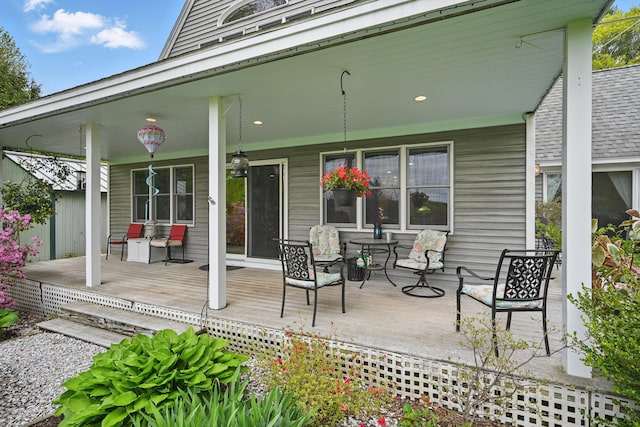 17 Lincoln Ln, Newcastle, ME 04553 - view of covered porch