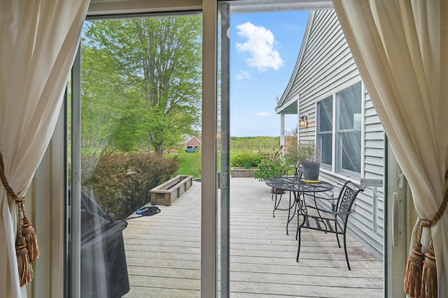 17 Lincoln Ln, Newcastle, ME 04553 - view of wooden deck
