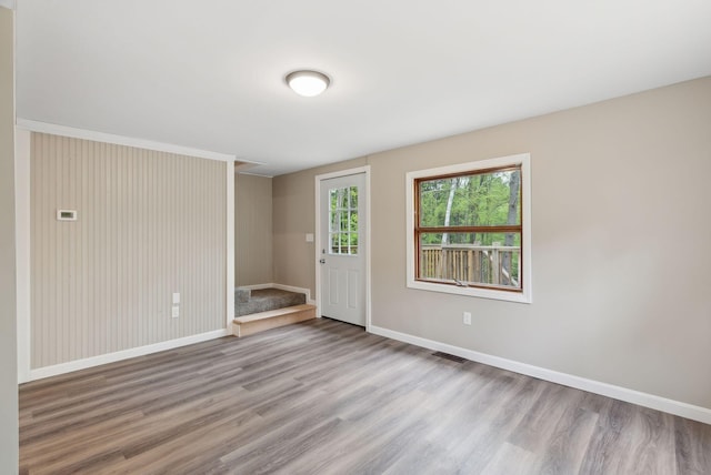 834-836 Sebago Rd, Sebago, ME 04029 - unfurnished bedroom with wood finished floors and baseboards