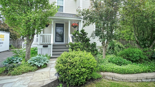 53 Gray Rd, Gorham, ME 04038 - property entrance with a porch