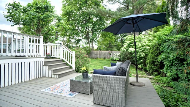 53 Gray Rd, Gorham, ME 04038 - wooden terrace with outdoor lounge area