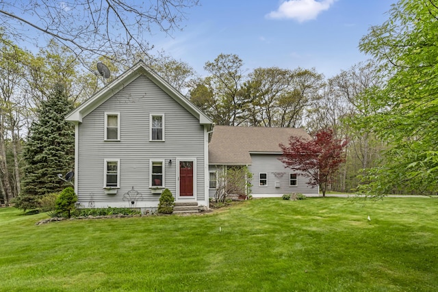 241 Old Stage Rd, Arrowsic, ME 04530 - back of property featuring a yard