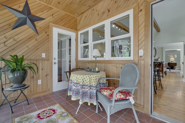 241 Old Stage Rd, Arrowsic, ME 04530 - sunroom / solarium with lofted ceiling