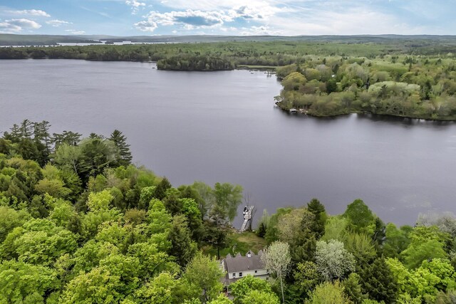 700 Pond Rd, Saint Albans, ME 04971 - bird's eye view of a nearby body of water and a forest