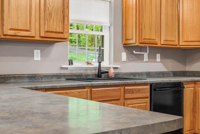 700 Pond Rd, Saint Albans, ME 04971 - kitchen featuring a sink and black dishwasher