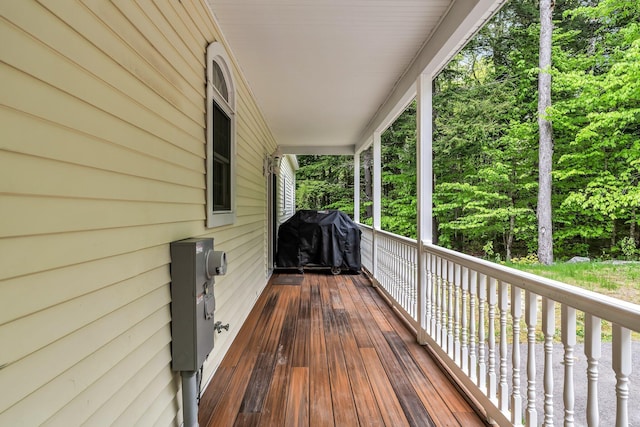 700 Pond Rd, Saint Albans, ME 04971 - wooden terrace featuring grilling area