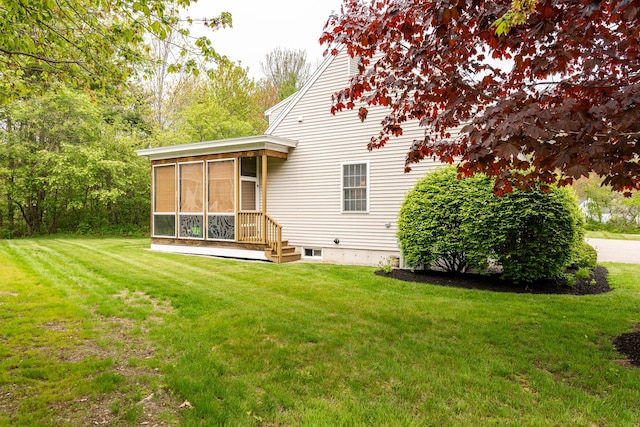 19 Winding Brook Ln S Unit 19, Wells, ME 04090 - back of house featuring a sunroom and a yard