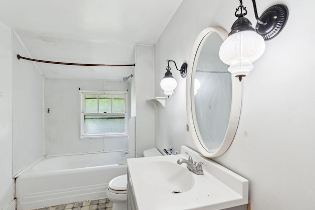 705707 Maine Ave, Farmingdale, ME 04344 - bathroom with toilet, shower / washtub combination, and vanity