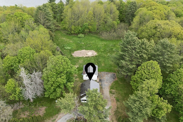 705707 Maine Ave, Farmingdale, ME 04344 - aerial overview of property's location featuring a forest