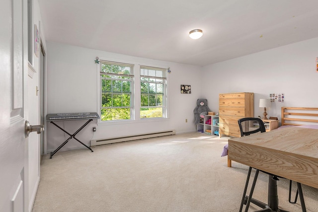107 Tidy Rd Unit A & B, Eliot, ME 03903 - carpeted bedroom featuring a baseboard radiator and baseboards