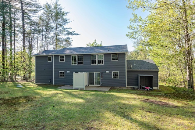 107 Tidy Rd Unit A & B, Eliot, ME 03903 - rear view of house with a patio area and a yard