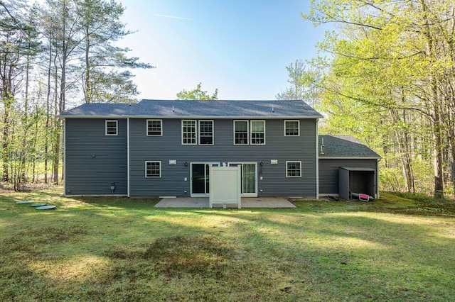 107 Tidy Rd Unit A & B, Eliot, ME 03903 - rear view of house featuring a patio and a yard
