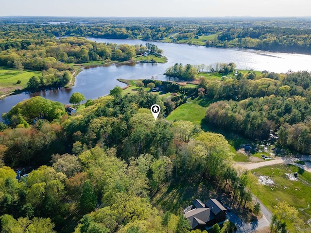 107 Tidy Rd Unit A & B, Eliot, ME 03903 - view of property location featuring a nearby body of water and a heavily wooded area