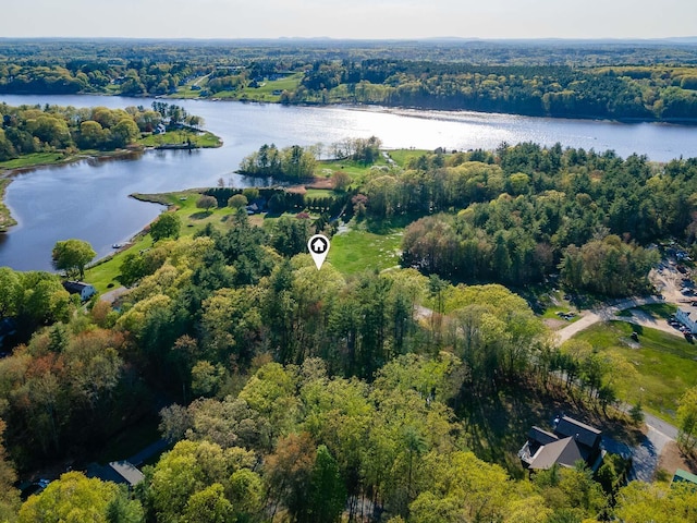 107 Tidy Rd Unit A & B, Eliot, ME 03903 - aerial view of property's location featuring a nearby body of water and a heavily wooded area
