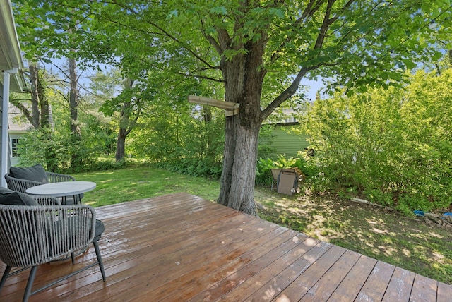 83 E Cote St, Lewiston, ME 04240 - deck with a yard