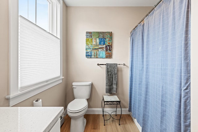 15 Pacer Way, Scarborough, ME 04074 - full bath featuring toilet, wood finished floors, vanity, and plenty of natural light
